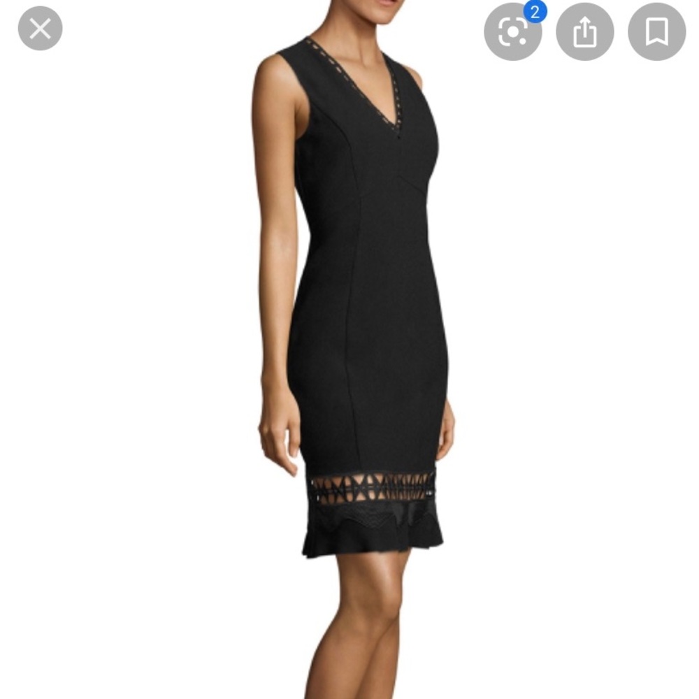Elie Tahari square cut out sheath dress 10
